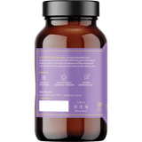 Brown bottle of Magnesium Glycinate - 120 Capsules by Ritua with purple label showing usage benefits and contact info