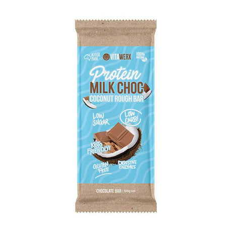 Milk Chocolate Bar - Coconut Rough - 100g-Chocolate-Sup Yo