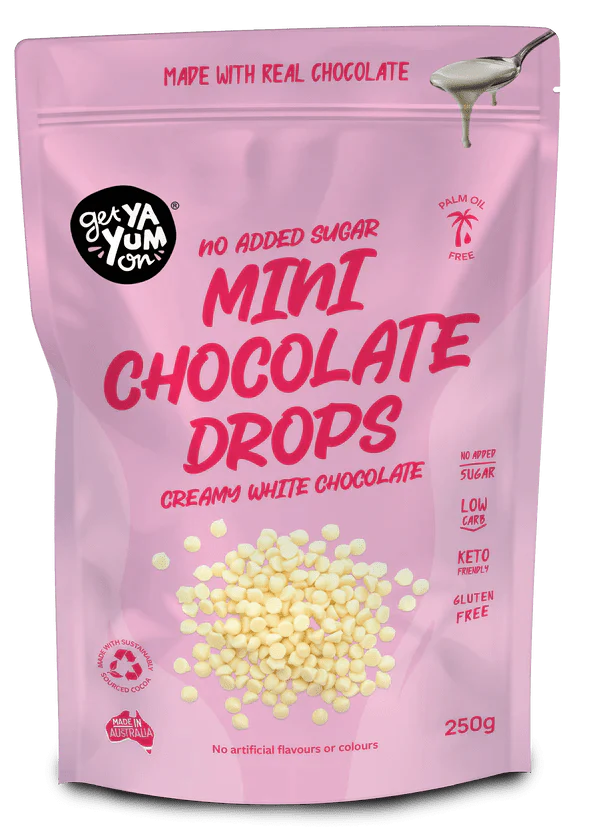 Mini Chocolate Drops - Creamy White Chocolate - 250g - Yo Keto