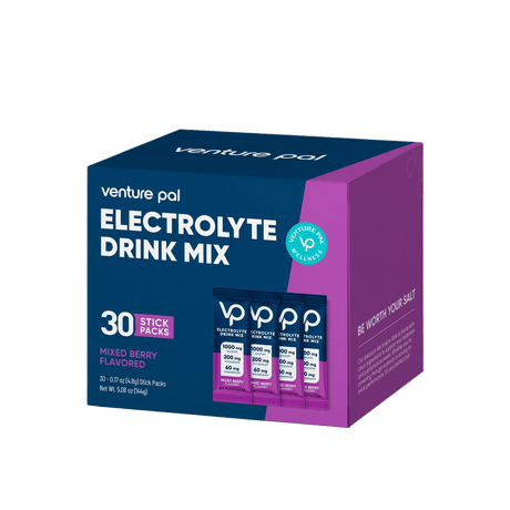Mixed Berry Electrolyte Drink Mix - 30 Sticks by Venture Pal, hydration powder from Drinks and Electrolytes collections.