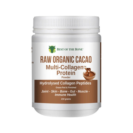 Multi - Collagen Protein Peptides - Raw Organic Cacao - 210g - Sup Yo