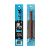 Chief Organic Beef Stick - Sea Salt - 25g pack, gluten free, high protein keto jerky snack from Australian family business.