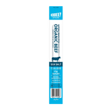 Organic Beef Stick - Sea Salt by KOOEE! in blue and white packaging, keto friendly, gluten free snack stick.