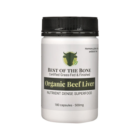 Organic Grass - fed Beef Liver - 180 Capsules - Sup Yo