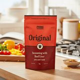 Organic Original Seasoning with Beef Liver in home kitchen