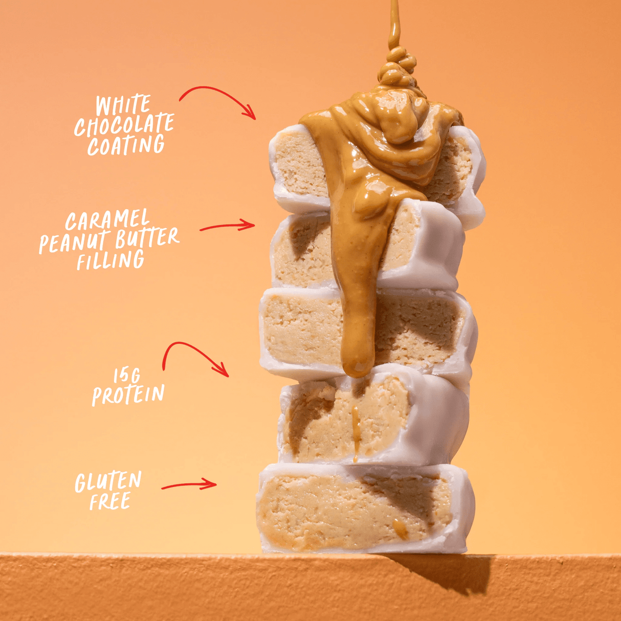 Peanut Butter Cup White Choc Caramel 50g