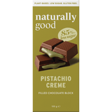 Pistachio Creme Filled Chocolate Block - 100g - Yo Keto
