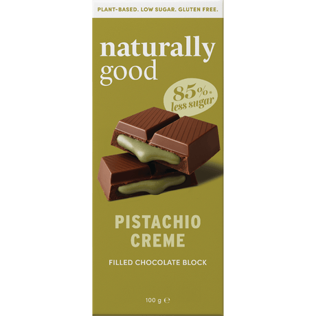Pistachio Creme Filled Chocolate Block - 100g - Yo Keto