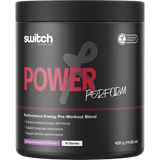 Power Perform Pre-Workout Blend - Mango Passionfruit - 30 Serves by Switch Nutrition in matte black container