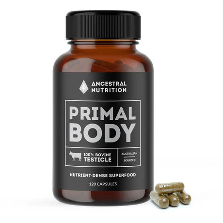 Primal Body - Grass Fed Bovine Testicle Capsules (120) - Sup Yo