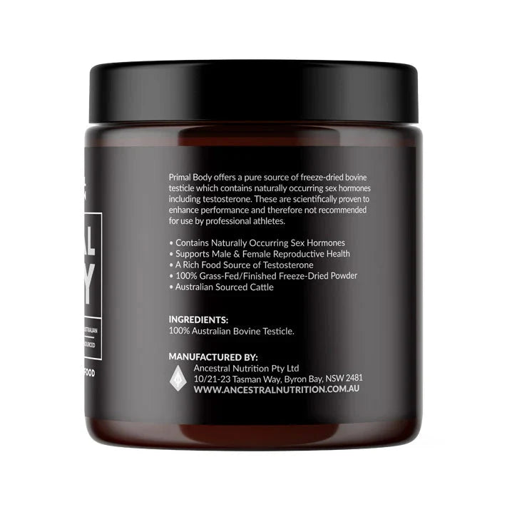 Primal Body - Grass Fed Bovine Testicle Powder - 90g - Sup Yo