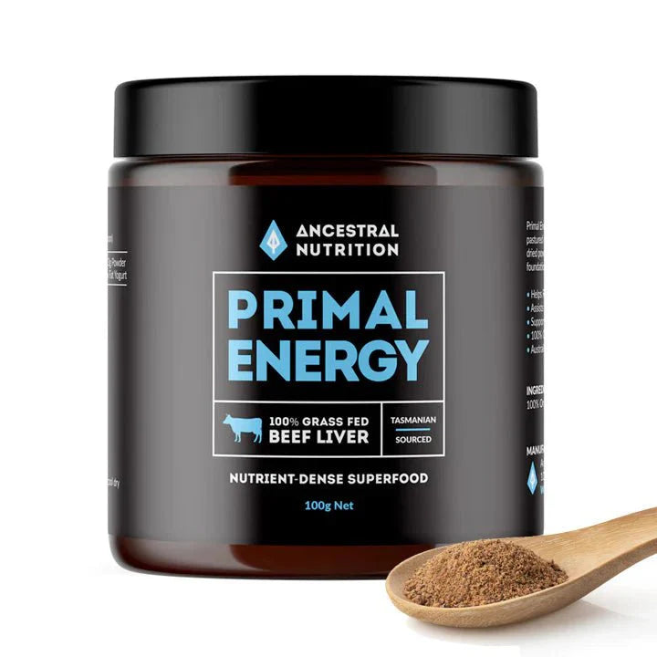 Primal Energy 100% Grass Fed Beef Liver Powder - 100g - Sup Yo