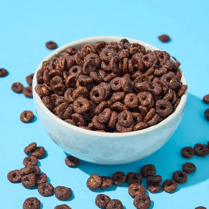 Bowl of Protein Cereal - Chocolate Flavour - 250g by Low Carb Emporium with keto-friendly, low carb chocolate rings