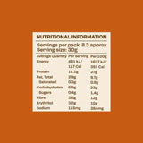 Nutritional information for Protein Cereal - Cinnamon Flavour - 250g by Low Carb Emporium, keto-friendly and low carb values.