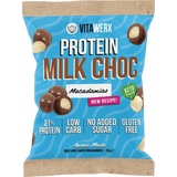 Protein Milk Choc Coated Macadamias- 60g by Vitawerx, low carb, gluten free sweet snack with 21% protein.