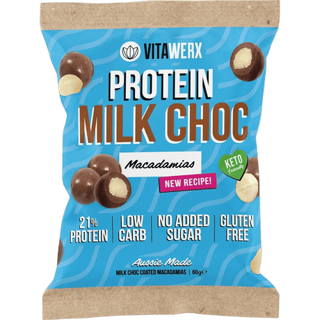 Protein Milk Choc Coated Macadamias - 60g - Yo Keto