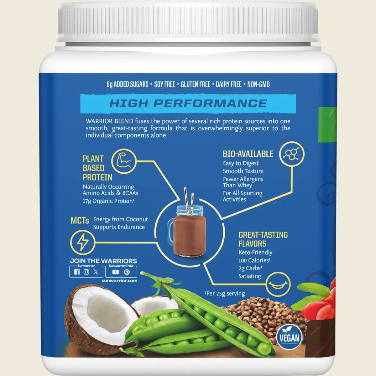 Protein Powder Warrior Blend Chocolate 375g