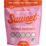Pure Allulose Natural Sweetener Granules - 500g by Saweet Way in pink resealable pouch with product and nutrition details visible