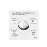 Pure Potassium Chloride Powder - 100g white food grade supplement with thickening and stabilizing benefits by Orku.