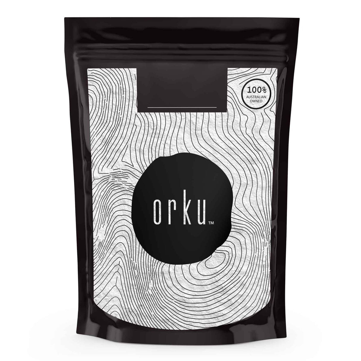 Orku Pure Potassium Chloride Powder - 100g pouch with black and white design, part of Drinks and Electrolytes collections