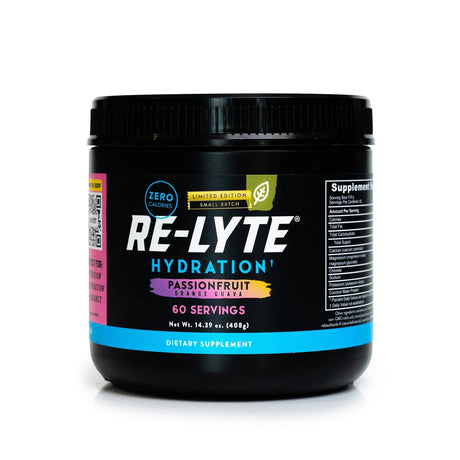 Re - Lyte Electrolyte Mix - Passionfruit Orange Guava - Tub - 60 Serves - Limited Edition - Yo Keto