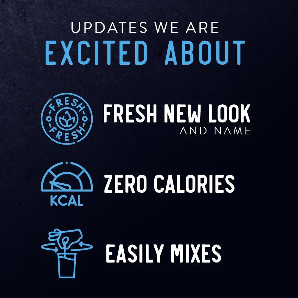 Re-Lyte Hydration - Unflavoured - Tub - 75 Serves highlights fresh new look, zero calories, and easy mixing features.