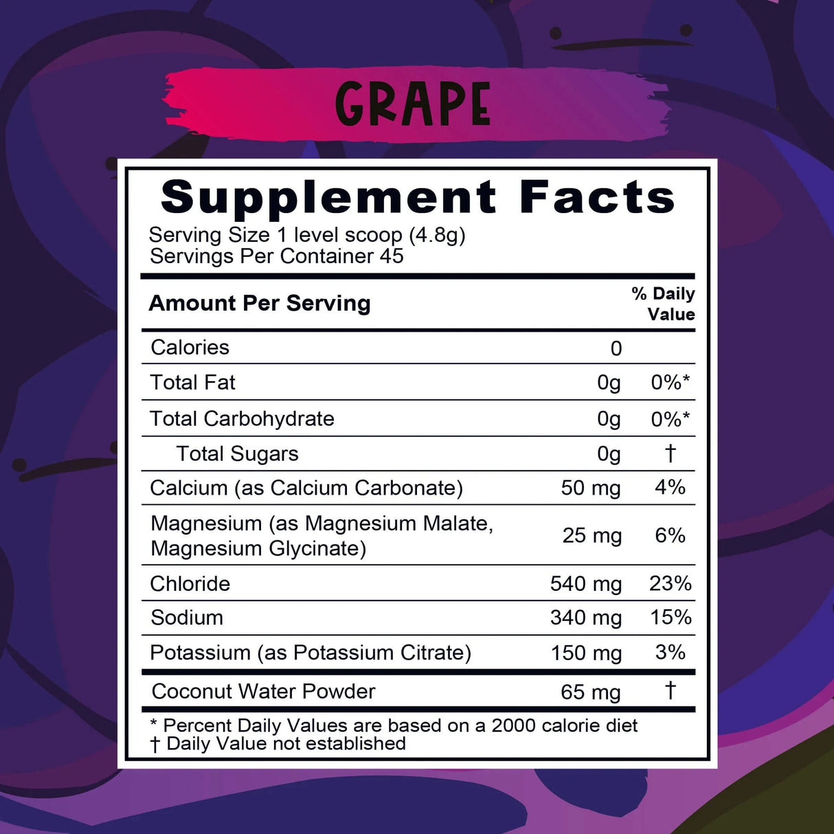 Re - Lyte Kids Hydration - Grape - Tub - 45 Serves - Sup Yo