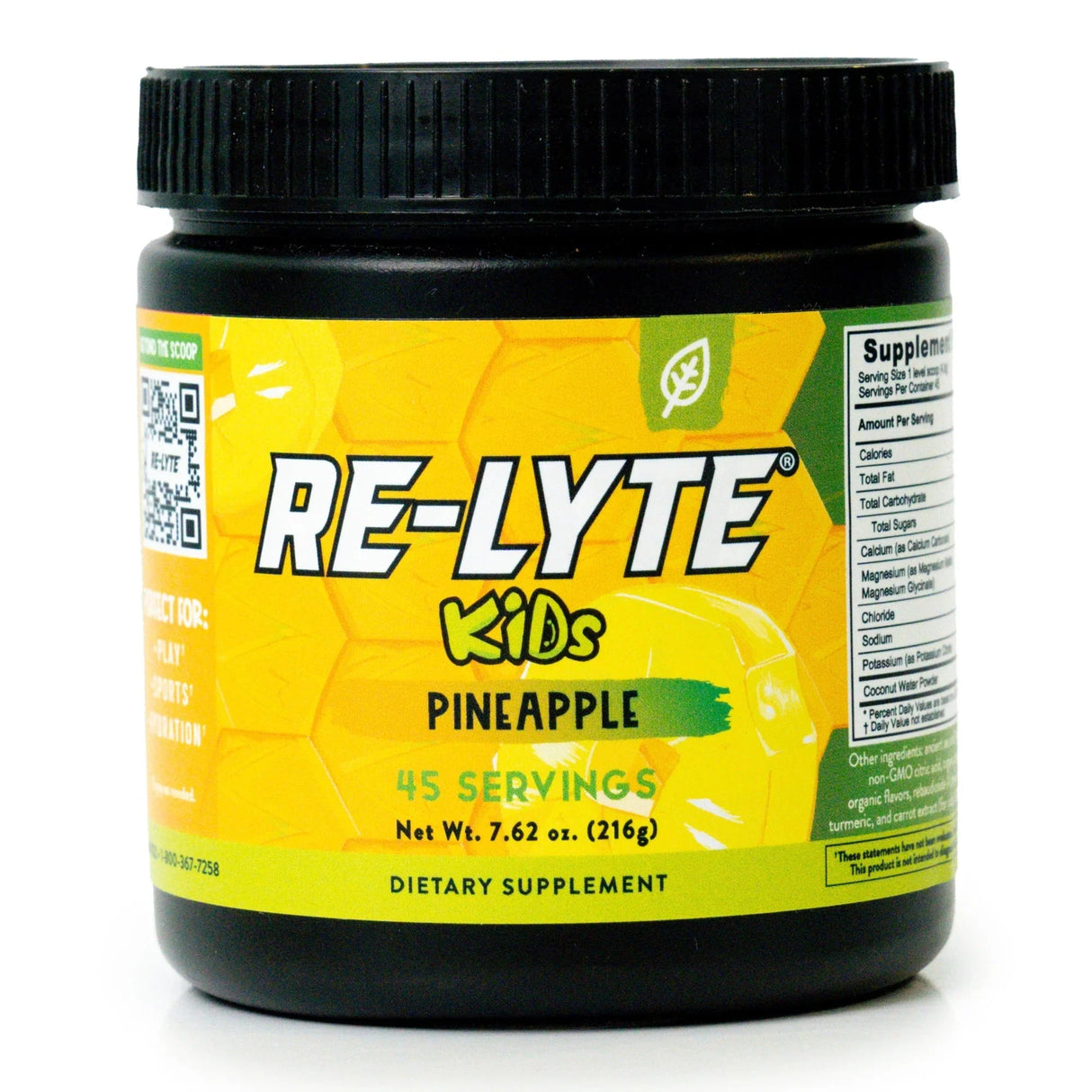 Re - Lyte Kids Hydration - Pineapple - Tub - 45 Serves - Sup Yo