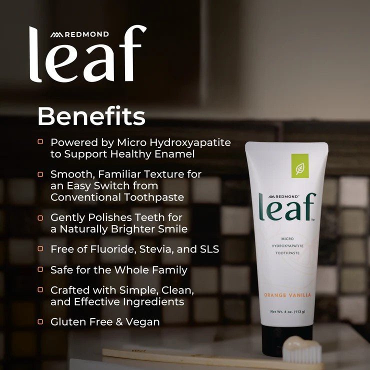 Redmond Leaf Toothpaste - Orange Vanilla - 113g