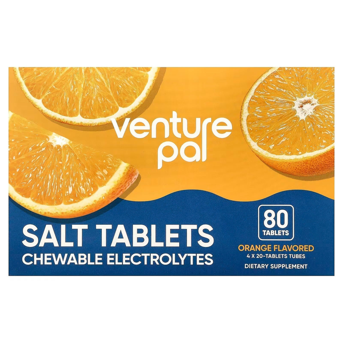 Salt Tablets - Orange - 40 Serves by Venture Pal, chewy electrolytes for hydration in Drinks and Electrolytes collections