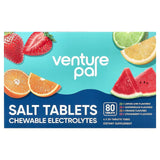 Venture Pal Salt Tablets - Variety Pack - 40 Serves with lemon, watermelon, orange, and strawberry flavored chewable electrolytes.