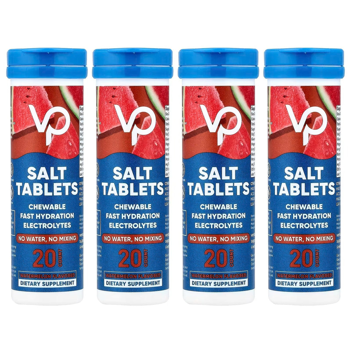 Venture Pal Salt Tablets - Watermelon - 40 Serves, chewable electrolytes for hydration, Drinks, Electrolytes, Low Carb collections.