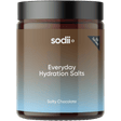 Salty Chocolate - 30 Serve Tub by Sodii featuring Everyday Hydration Salts in a sleek brown and blue container for keto and low carb hydration.