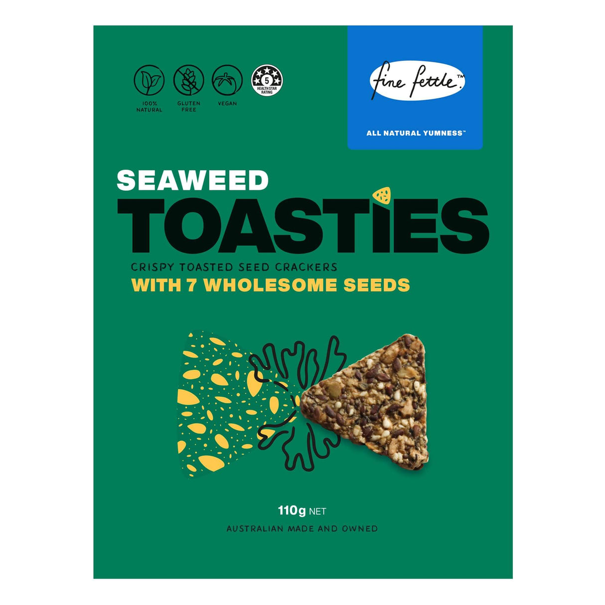 Seaweed Toasties - Crispy Toasted Seed Crackers-Crackers-Sup Yo
