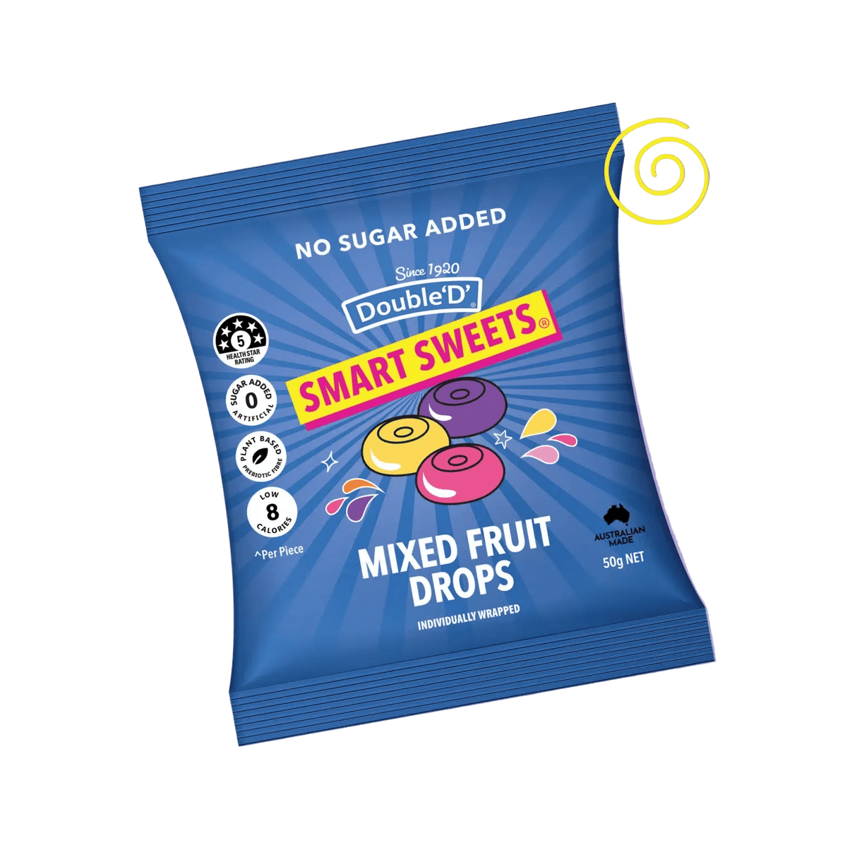 Smart Sweets - Mixed Fruit Drops - 50g