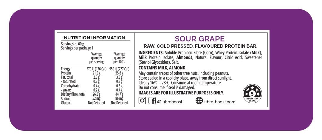 Sour Grape Protein Bar - Yo Keto