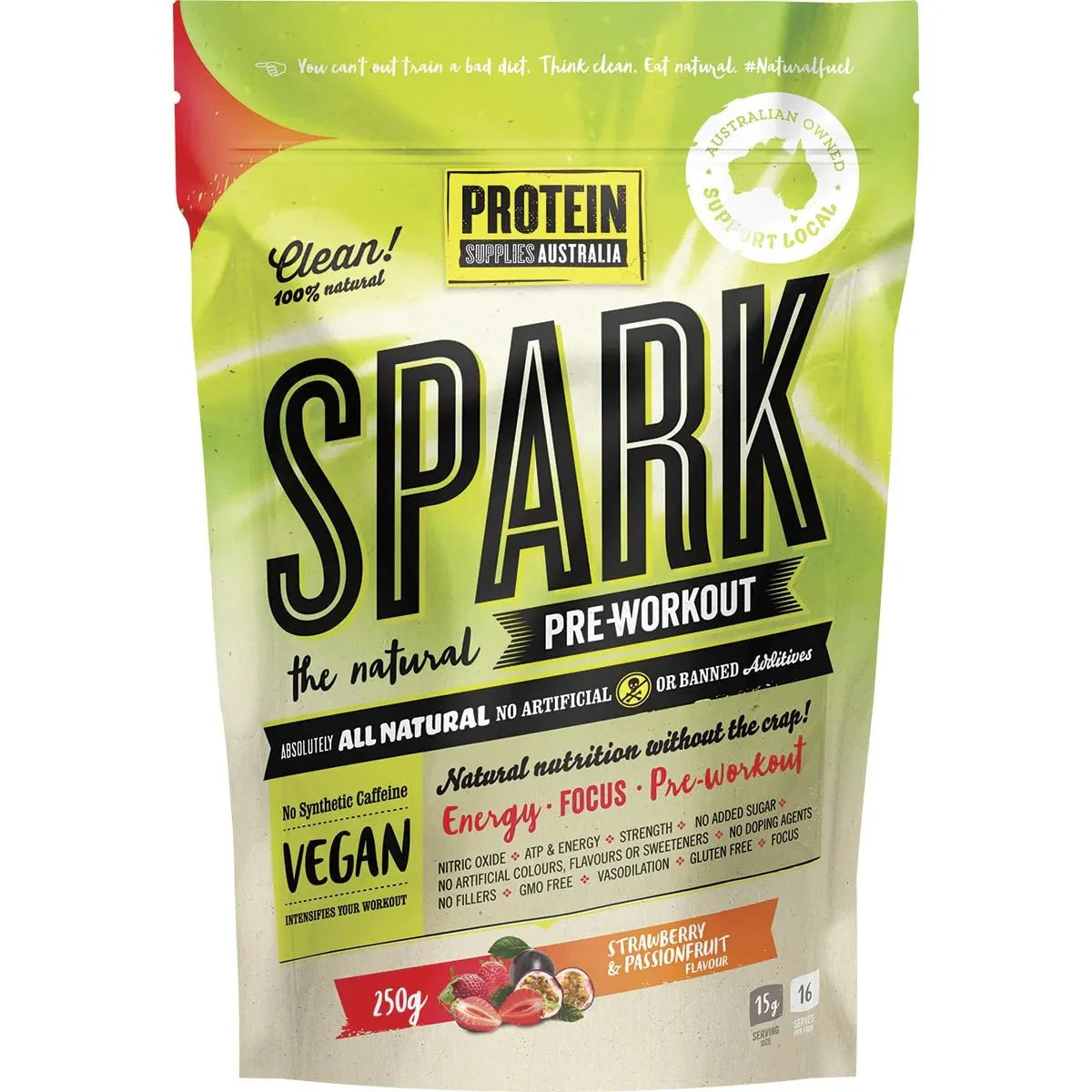 Spark Pre-workout - Strawberry Passionfruit - 250g - Sup Yo