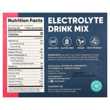 Nutrition facts and ingredient details for Venture Pal's Strawberry Electrolyte Drink Mix - 30 Sticks, highlighting keto-friendly, vegan, and gluten-free features.