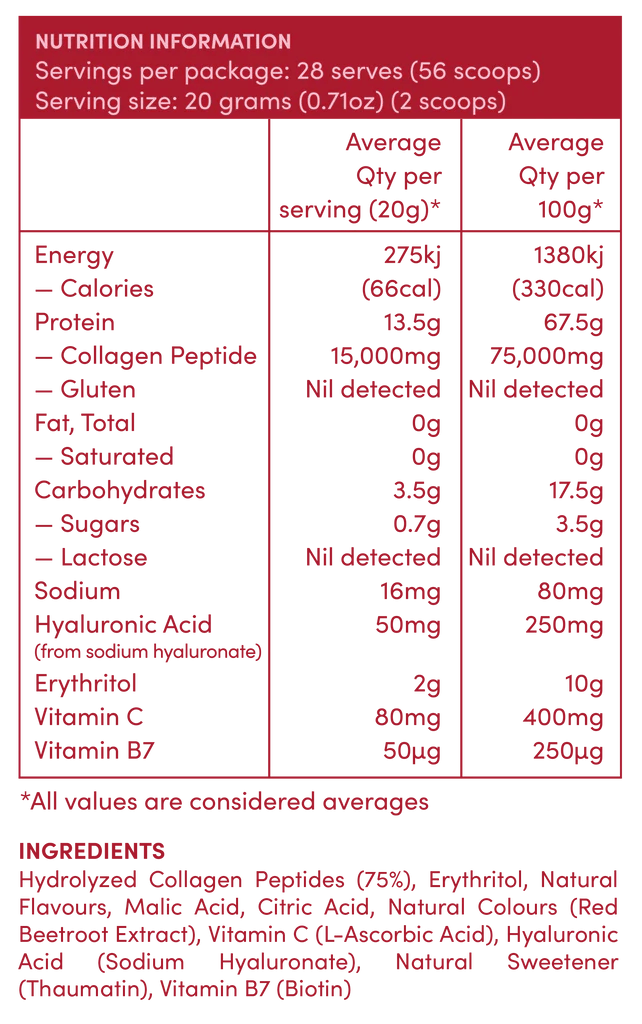 Strawberry Watermelon Premium Collagen Peptides - 560g - Sup Yo