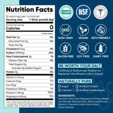 Nutrition facts label for Citrus Crush Variety Pack - 16 Sticks by Venture Pal with electrolyte and functional benefits.