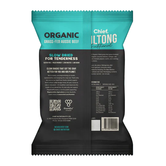Traditional Beef Biltong - 90g - Sup Yo