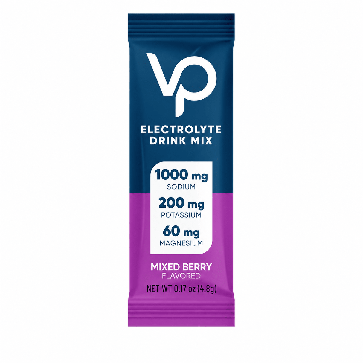 Venture Pal - Single Stick electrolyte drink mix in mixed berry flavor with sodium, potassium, magnesium nutrients.