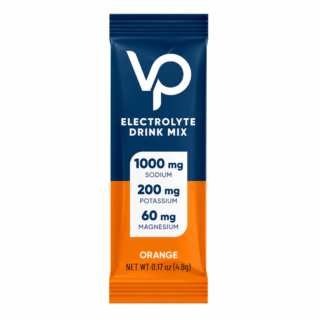 Venture Pal - Single Stick electrolyte drink mix in orange flavor with sodium, potassium, and magnesium for hydration.