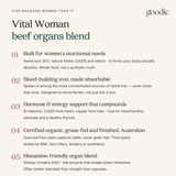 Vital Woman - Certified Organic Grass-Fed Beef Organ Capsules - 120 Capsules
