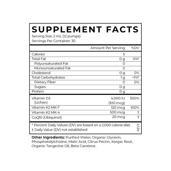 Vitamin D3 + K2 + CoQ10 - Sup Yo