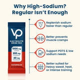 Watermelon Electrolyte Drink Mix - 30 Sticks by Venture Pal, high-sodium hydration for workouts and heat recovery