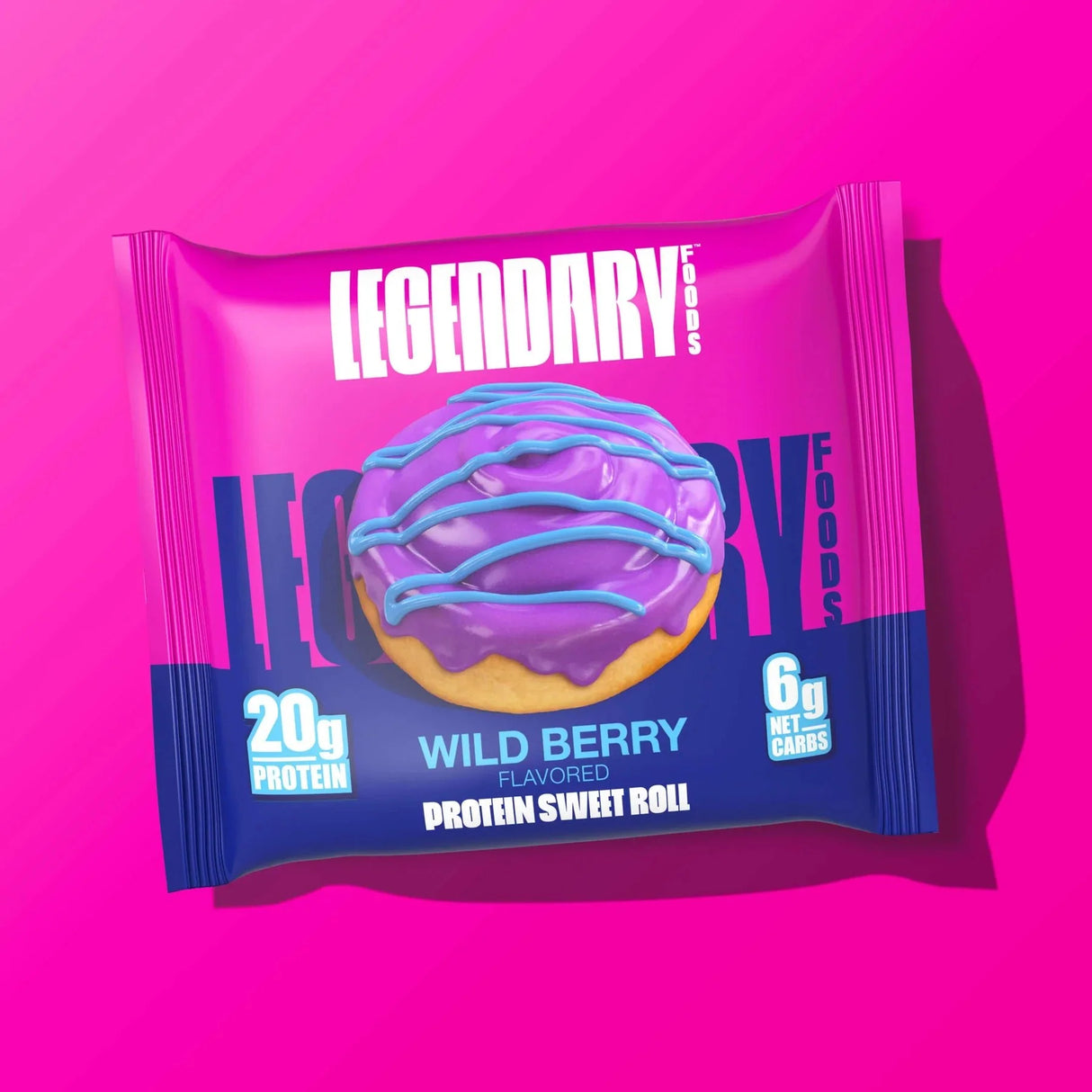 Wild Berry Protein Sweet Roll - 64g - Sup Yo