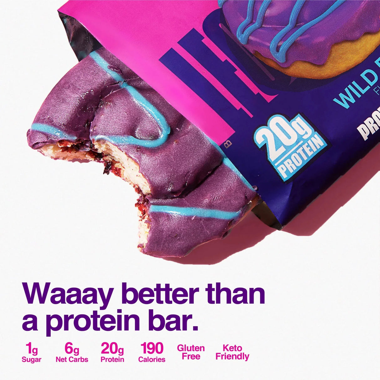 Wild Berry Protein Sweet Roll - 64g - Sup Yo