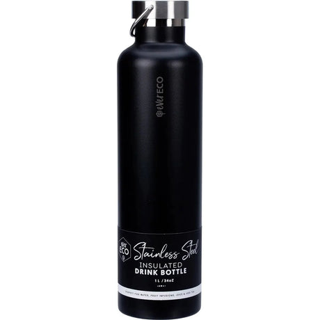 1L Insulated Stainless Steel Bottle - Onyx - Sup Yo