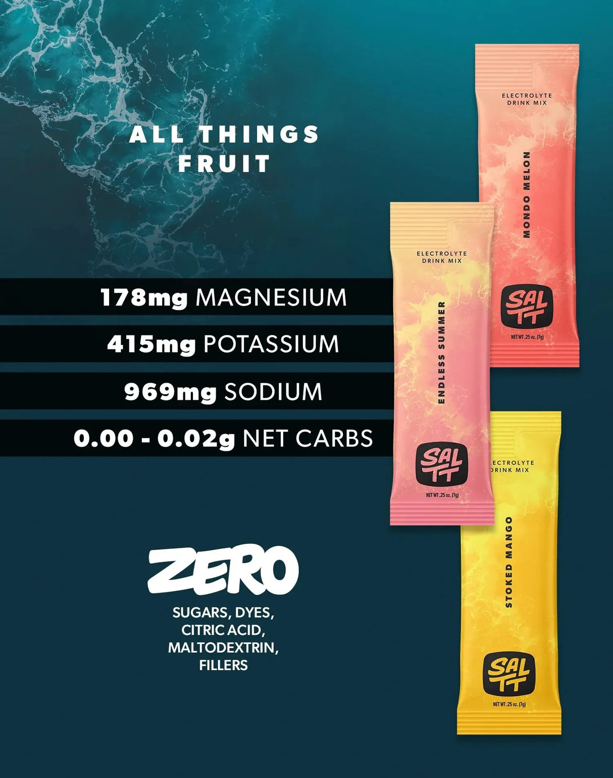 All Things Fruit Electrolyte Drink Mix - 30 Sticks - Sup Yo